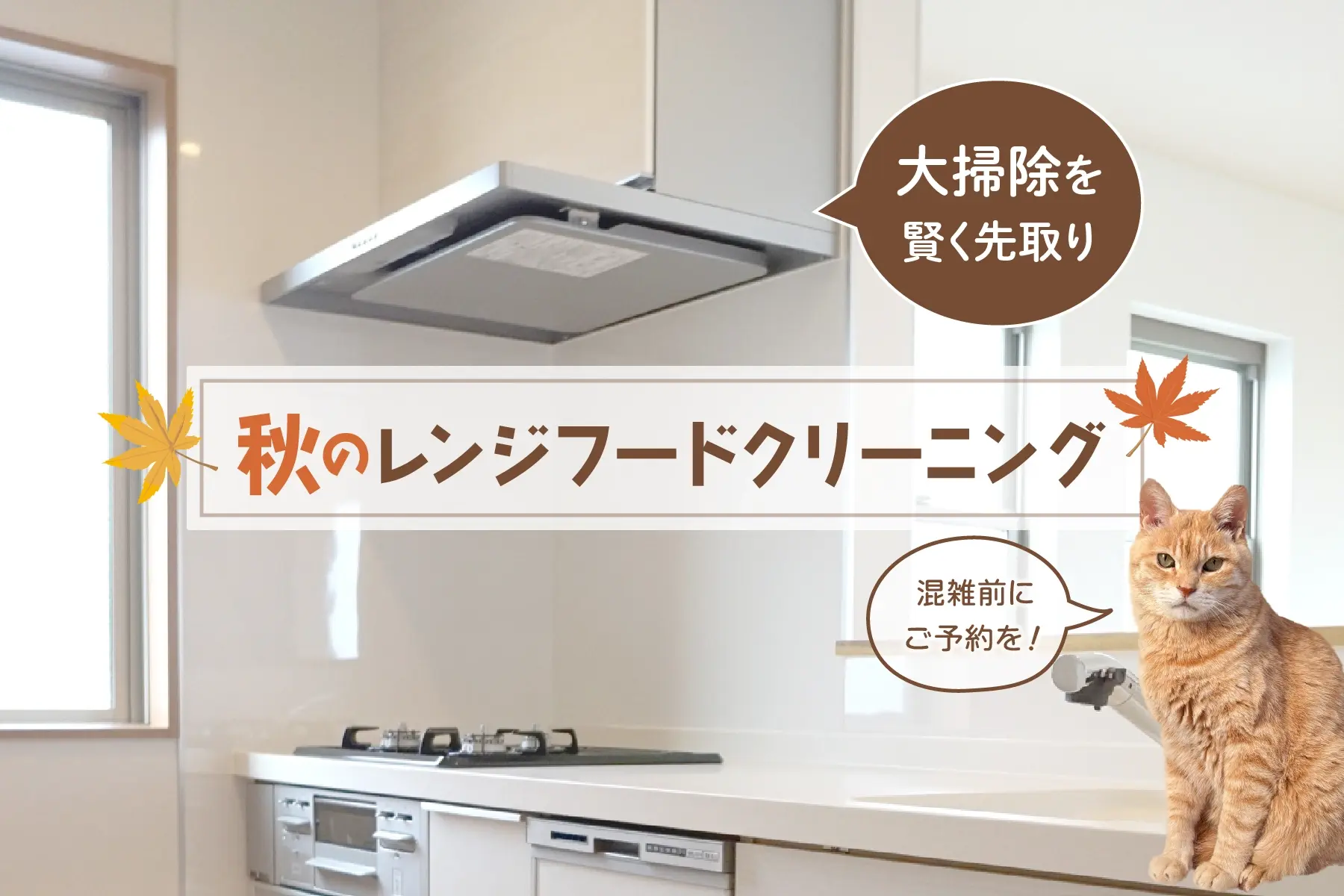 大掃除を賢く先取り!秋のレンジフードクリーニング